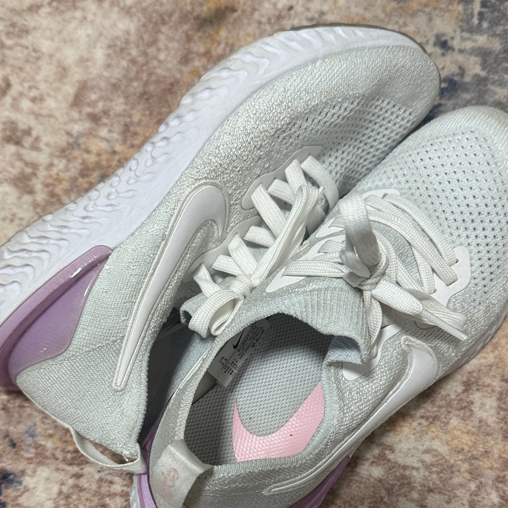 Nike Women's Neutral Running Sneakers with Lavender Accent